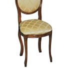 Pokojová židle s patinovaným ořechem Made in Italy - Olivina Viadurini