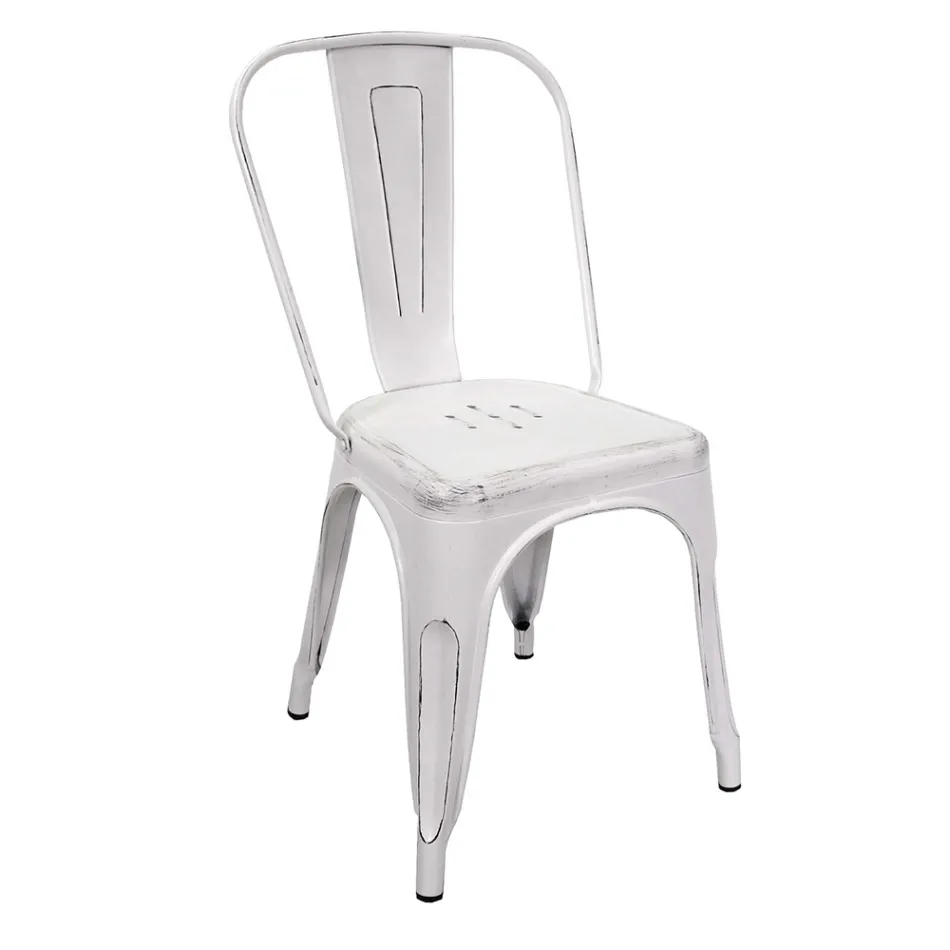 Židle do interiéru a exteriéru ze železa v různých barvách - papírnictví Viadurini