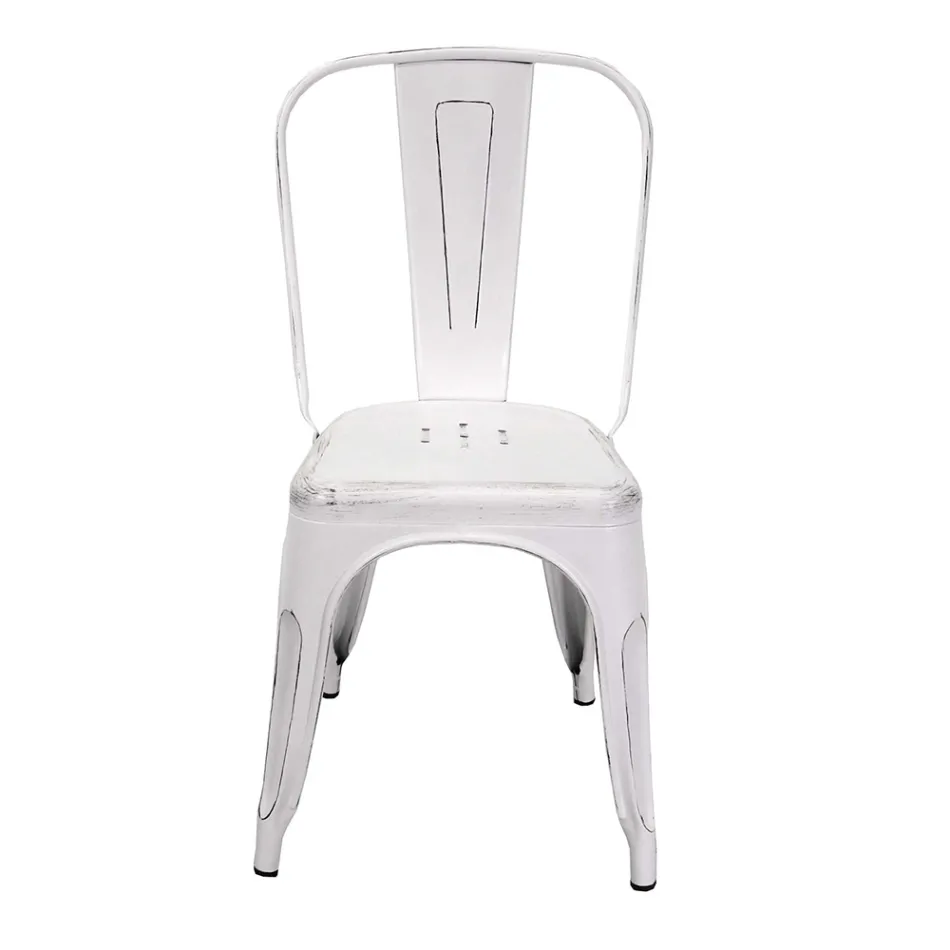 Židle do interiéru a exteriéru ze železa v různých barvách - papírnictví Viadurini