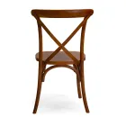 Stohovatelná interiérová židle z jilmového dřeva - Barriera Viadurini