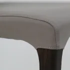 Pokojová židle z jasanového dřeva a koženky Made in Italy - Floki Viadurini