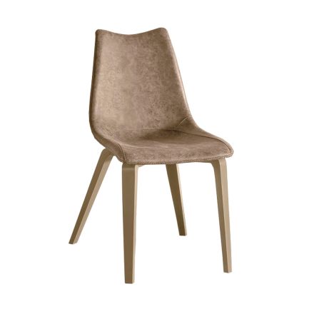 Pokojová židle z lakovaného kovu a měkkého Vintage Made in Italy - Merkimer Viadurini