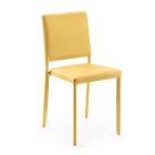 Jídelní židle kompletně čalouněná ekokůží Made in Italy - Pinguino Viadurini