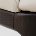 Jídelní židle s područkami v barvě ledové kůže Made in Italy - Lyanne Viadurini