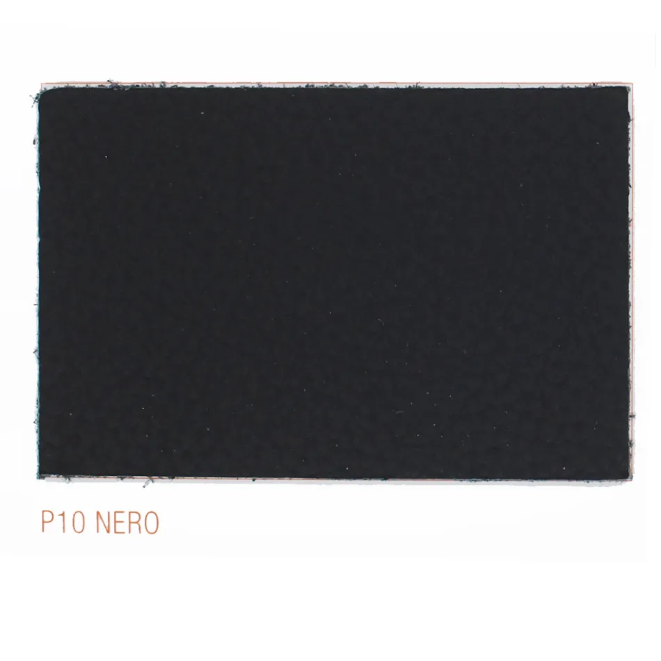 Jídelní židle s područkami potažená černou kůží Made in Italy - Meyer Viadurini