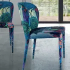 Jídelní židle se sedákem a čalouněnými nohami Made in Italy - Verona Viadurini