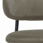 Jídelní židle se sametovým sedákem a opěradlem Made in Italy - Livorno Viadurini