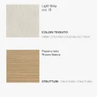 Jídelní židle s látkovým sedákem a jasanovou strukturou - Aisha Viadurini