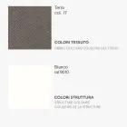 Jídelní židle s látkovým sedákem a kovovou konstrukcí - Aisha Viadurini