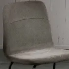 Jídelní židle s látkovým sedákem a kovovou konstrukcí - Aisha Viadurini