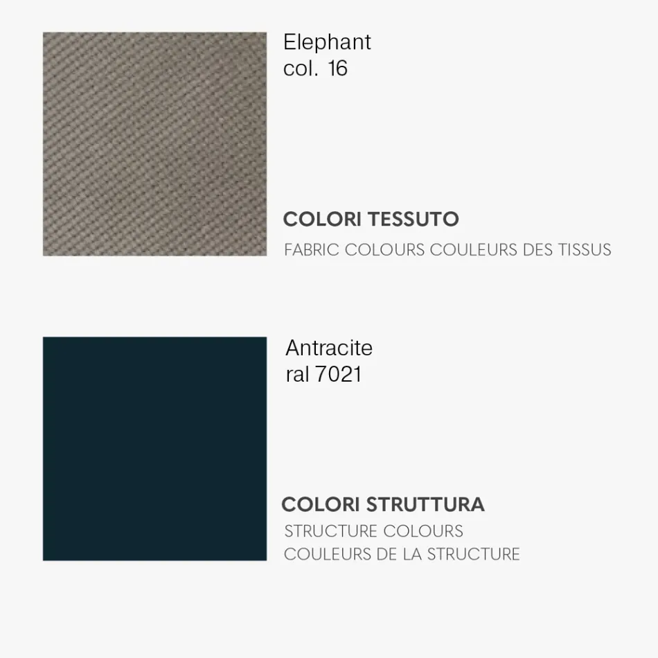 Jídelní židle s látkovým sedákem a kovovou konstrukcí - Aisha Viadurini