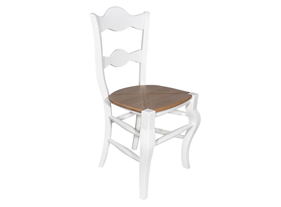 Jídelní židle s bukovou konstrukcí a jasanovým sedákem Made in Italy - Winnie Viadurini