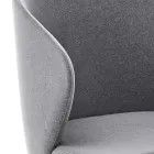 Jídelní židle s kovovou konstrukcí a sametovým sedákem Made in Italy - Rodino Viadurini