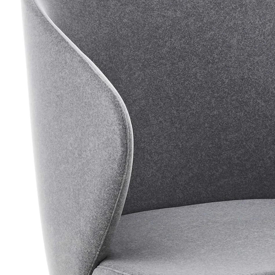 Jídelní židle s kovovou konstrukcí a sametovým sedákem Made in Italy - Rodino Viadurini