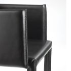 Designová jídelní židle s područkami potažená kůží Made in Italy - Tara Viadurini