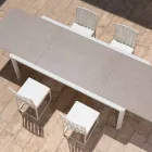 Venkovní jídelní židle v provedení z hliníku a luxusního designu 3 lana - Julie Viadurini