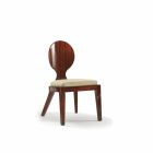 vyztužená konstrukce Jídelní židle ze dřeva hladký, L51xP53cm, Nicole Viadurini