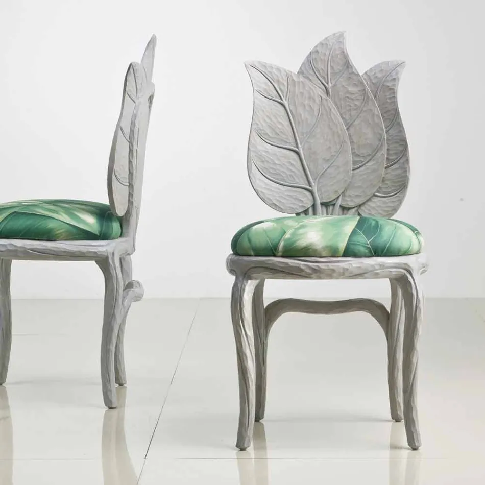 Židle moderního designu polstrovaná oběd, vyrobený v Itálii, Daniel Viadurini