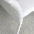 Kovová jídelní židle potažená barevným Econabukem, 4 kusy - Anita Viadurini