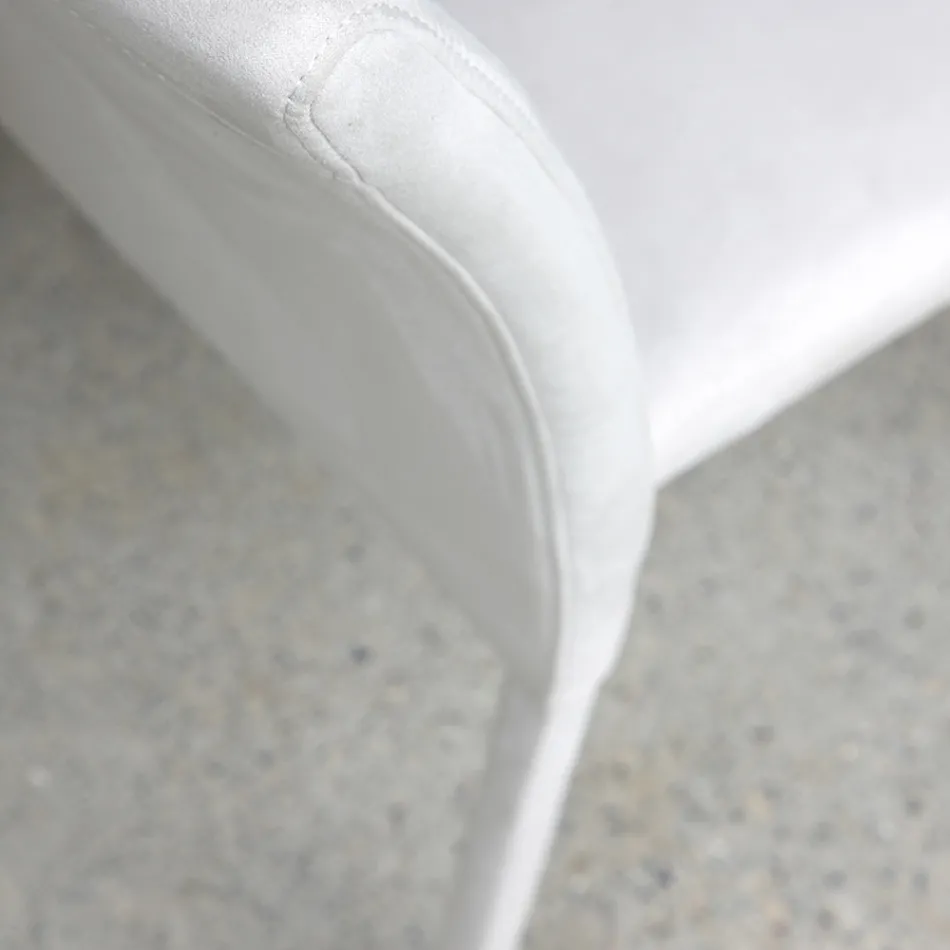 Kovová jídelní židle potažená barevným Econabukem, 4 kusy - Anita Viadurini