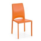 Jídelní židle z oranžové regenerované kůže Made in Italy - Tree Viadurini