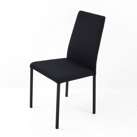 Látková jídelní židle s vysokým opěradlem Made in Italy - Orietta Viadurini
