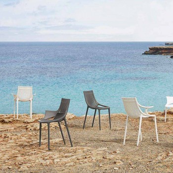 4dílná stohovatelná plastová venkovní jídelní židle - Ibiza od společnosti Vondom