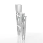 Skládací ředitelské křeslo z hliníku a textilu - Fluoro Viadurini