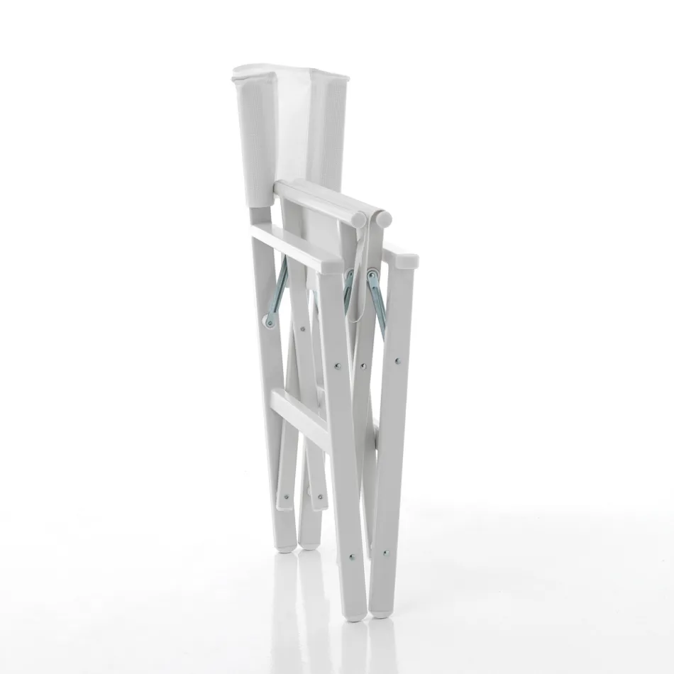 Skládací ředitelské křeslo z hliníku a textilu - Fluoro Viadurini