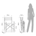 Skládací ředitelské křeslo z hliníku a textilu - Fluoro Viadurini