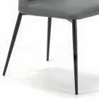 Židle do obývacího pokoje s ocelovými nebo dřevěnými nohami Made in Italy - Florence Viadurini