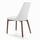 Židle do obývacího pokoje s ocelovými nebo dřevěnými nohami Made in Italy - Florence Viadurini