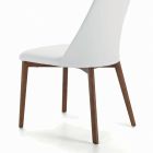 Židle do obývacího pokoje s ocelovými nebo dřevěnými nohami Made in Italy - Florence Viadurini
