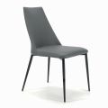 Židle do obývacího pokoje s ocelovými nebo dřevěnými nohami Made in Italy - Florence