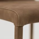 Židle do obývacího pokoje s vysokým opěradlem z umělé kůže Made in Italy - Orietta Viadurini
