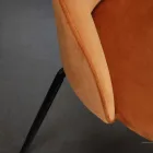 Židle do obývacího pokoje se sedákem a nohami v různých povrchových úpravách - Chandra Viadurini