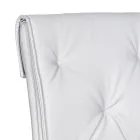 Židle do obývacího pokoje s konstrukcí a sedákem z umělé kůže Made in Italy - Grogu Viadurini