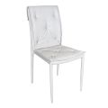 Židle do obývacího pokoje s konstrukcí a sedákem z umělé kůže Made in Italy - Grogu