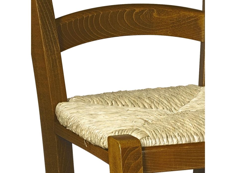 Židle do obývacího pokoje s dubovou konstrukcí Made in Italy - Brand Viadurini