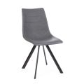 Židle do obývacího pokoje v moderním designu z oceli a ekokůže 4 kusy - Giugia