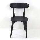 Židle do obývacího pokoje z jasanového dřeva Made in Italy - Eryn Viadurini