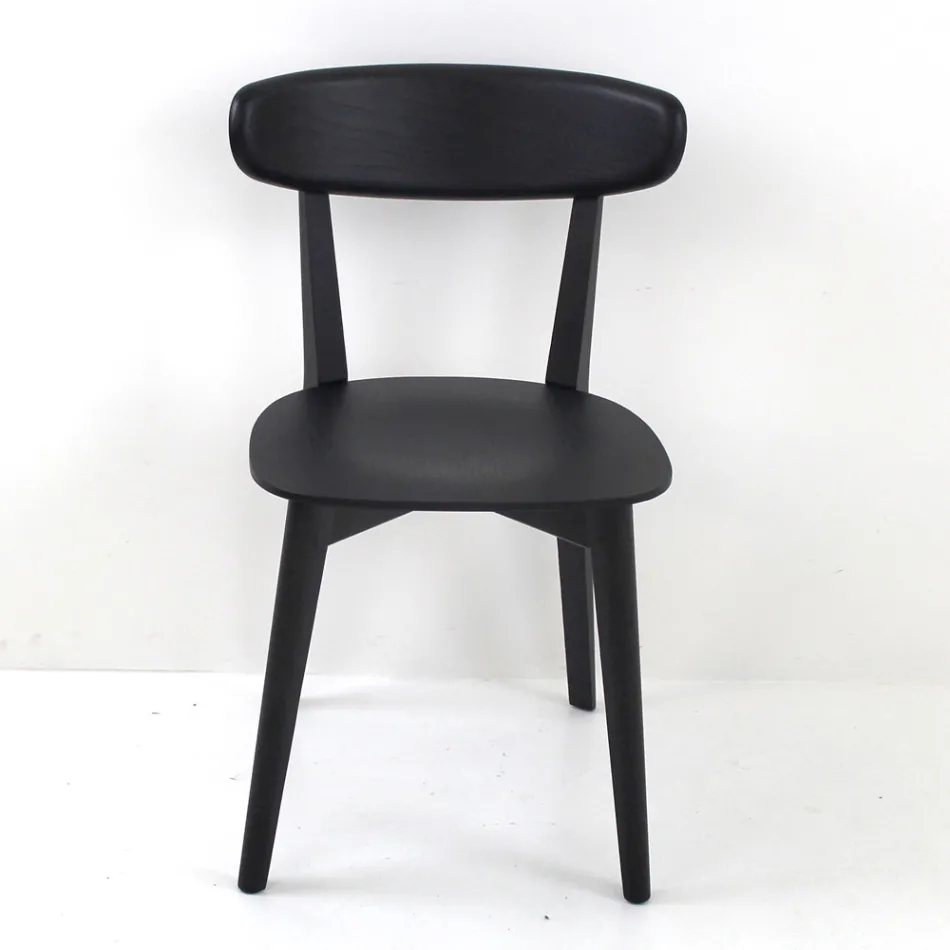 Židle do obývacího pokoje z jasanového dřeva Made in Italy - Eryn Viadurini