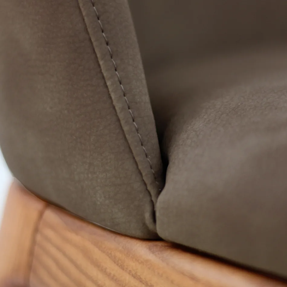 Židle do obývacího pokoje z mořeného jasanového dřeva Made in Italy - Lyanne Viadurini