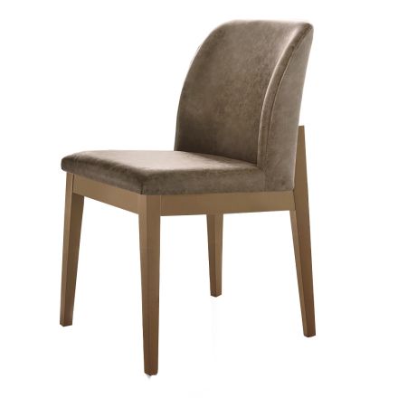 Židle do obývacího pokoje z lakovaného kovu a měkkého Vintage Made in Italy - Dustin Viadurini