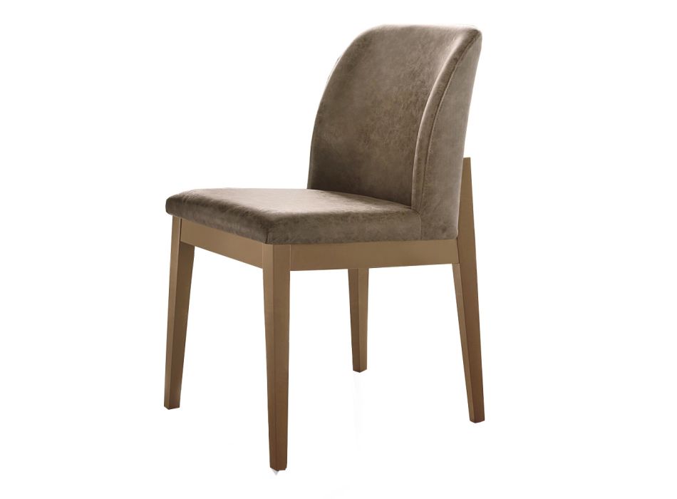 Židle do obývacího pokoje z lakovaného kovu a měkkého Vintage Made in Italy - Dustin Viadurini