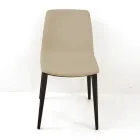 Židle do obývacího pokoje v barvě ledové kůže Made in Italy - Betsy Viadurini
