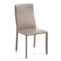 Židle do obývacího pokoje z regenerované kůže plch Made in Italy - Garden