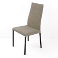 Židle do obývacího pokoje z umělé kůže s lakovanými nohami Made in Italy - Roslin