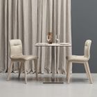Židle do obývacího pokoje ze sametu a dřeva Made in Italy, 2 kusy - girlanda Viadurini