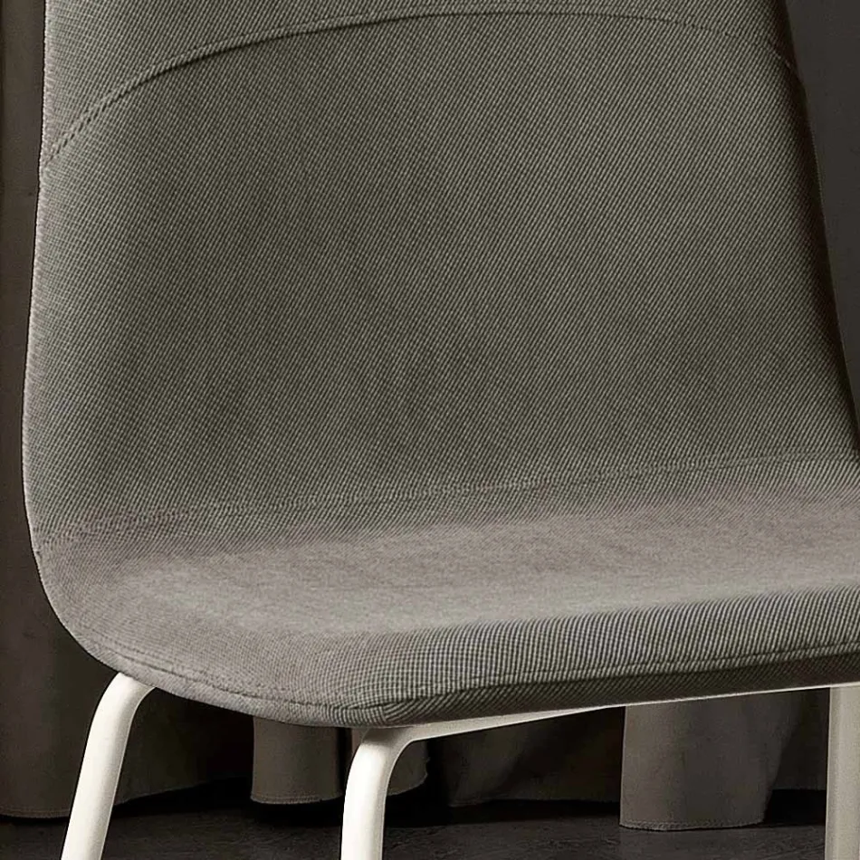 Moderní židle do obývacího pokoje z látky a kovu vyrobené v Itálii, Egypt Viadurini